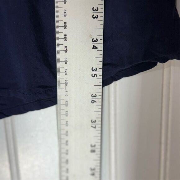 Gap Navy Blue V-Neck Long Sleeve Shift Dress S Coastal Boho Minimalist Style NWT - Picture 5 of 7